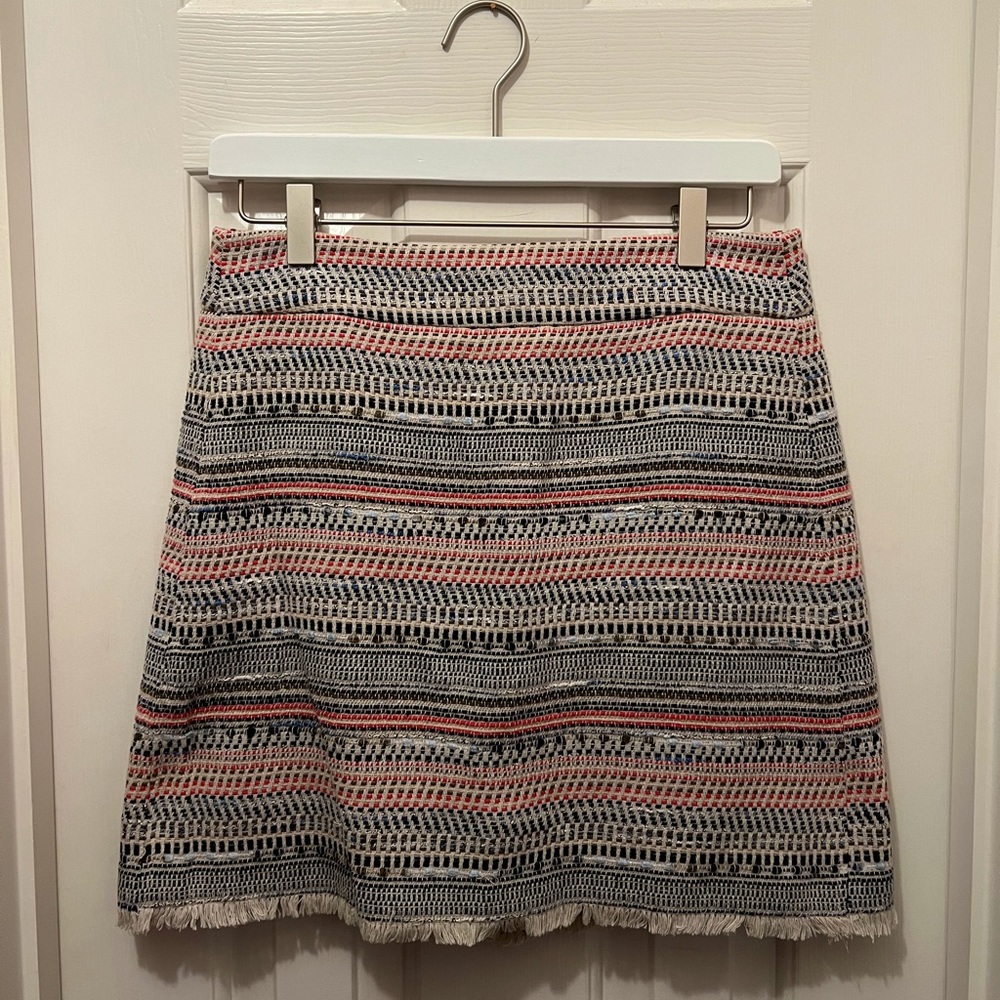 Multicolor LOFT Skirt, Fully Lined, Size 2